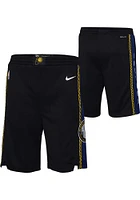 Nike Indiana Pacers Youth Black City Edition Swingman Shorts