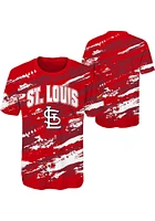 St Louis Cardinals Youth Red Stealing Home Short Sleeve T-Shirt