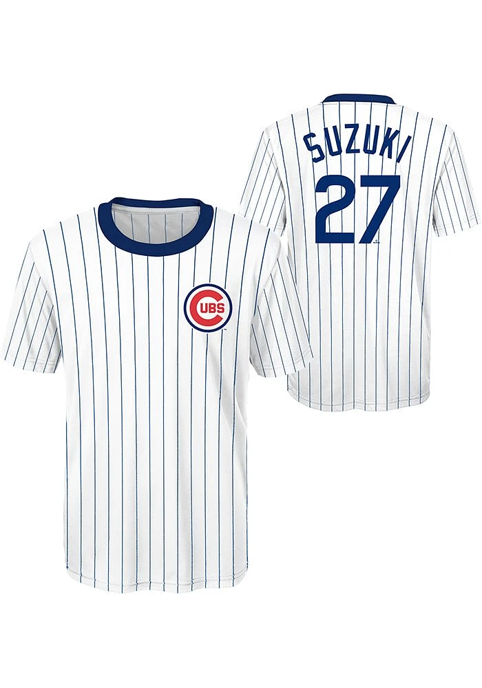 Seiya Suzuki Chicago Cubs Youth White Sublimated NN Player Tee