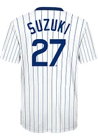 Seiya Suzuki Chicago Cubs Youth White Sublimated NN Player Tee