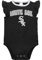 Chicago White Sox Baby Black Little Fan Set One Piece