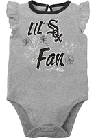 Chicago White Sox Baby Black Little Fan Set One Piece