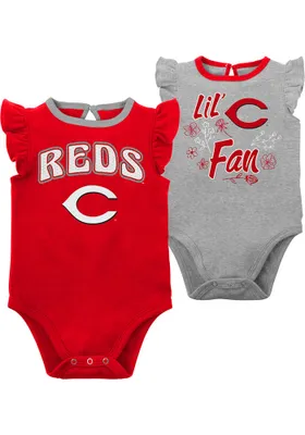 Cincinnati Reds Baby Red Little Fan Set One Piece