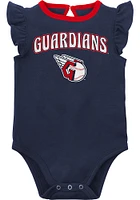 Cleveland Guardians Baby Navy Blue Little Fan Set One Piece