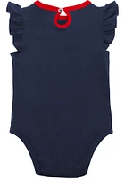 Cleveland Guardians Baby Navy Blue Little Fan Set One Piece