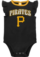 Pittsburgh Pirates Baby Black Little Fan Set One Piece