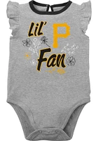 Pittsburgh Pirates Baby Black Little Fan Set One Piece