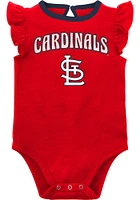 St Louis Cardinals Baby Red Little Fan Set One Piece