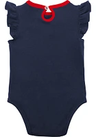 Cleveland Guardians Baby Navy Blue Little Fan Design Set One Piece