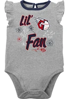 Cleveland Guardians Baby Navy Blue Little Fan Design Set One Piece