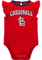 St Louis Cardinals Baby Red Little Fan Design Set One Piece