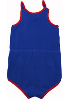 Chicago Cubs Baby Blue Hit and Run Romper Short Sleeve One Piece
