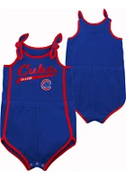 Chicago Cubs Baby Blue Hit and Run Romper Short Sleeve One Piece