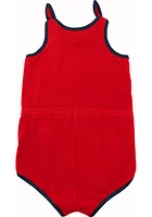 St Louis Cardinals Baby Red Hit and Run Romper Short Sleeve One Piece