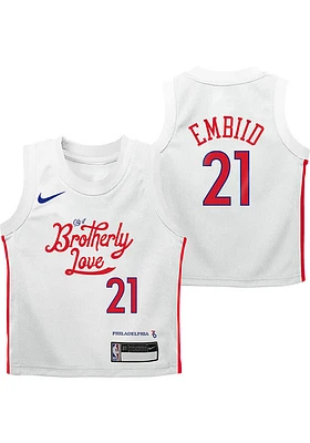 76ers Baby  Joel Embiid City Edition Replica Basketball Jersey
