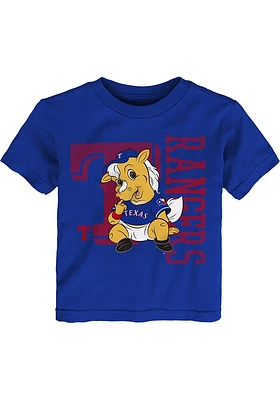 Rangers Captain Outer Stuff Texas Toddler Blue Baby Mascot Short Sleeve T-Shirt