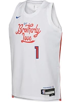 James Harden  Nike Philadelphia 76ers Youth City Edition Swingman White Basketball Jersey