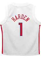 James Harden  Nike Philadelphia 76ers Toddler White City Edition Replica Jersey Basketball