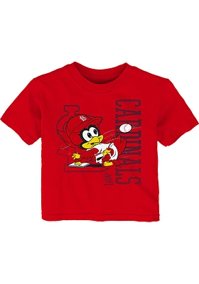 Fredbird St Louis Cardinals Infant Baby Mascot 2.0 Short Sleeve T-Shirt Red
