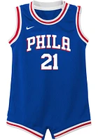 76ers Baby  Joel Embiid Nike NBA Replica Romper Basketball Jersey