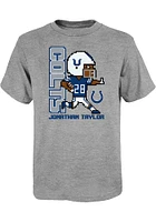 Jonathan Taylor Indianapolis Colts Youth Grey Pixel Player Tee
