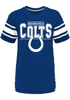 Indianapolis Colts Youth Blue Huddle Up Short Sleeve Fashion T-Shirt