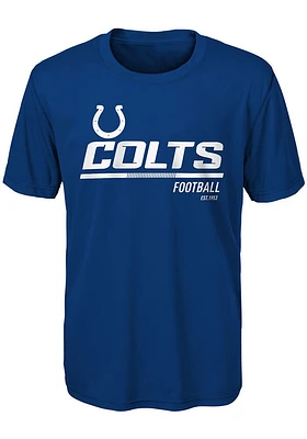 Indianapolis Colts Boys Blue Engage Short Sleeve T-Shirt
