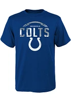 Indianapolis Colts Youth Blue Blitz Ball Short Sleeve T-Shirt