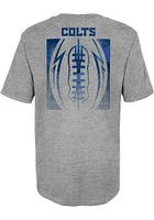 Indianapolis Colts Boys Grey Blitz Ball Short Sleeve T-Shirt