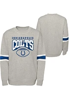 Indianapolis Colts Boys Grey Fan Fave Long Sleeve Crew Sweatshirt