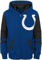 Indianapolis Colts Youth Blue Stadium Long Sleeve Full Zip Jacket