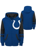 Indianapolis Colts Youth Blue Stadium Long Sleeve Full Zip Jacket