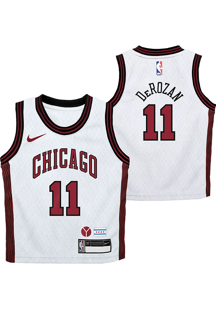 Demar DeRozan Nike Chicago Bulls Toddler White City Edition Replica Jersey Basketball