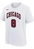 Zach LaVine Chicago Bulls Youth White City Edition NN Player Tee