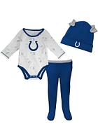 Indianapolis Colts Infant Blue Dream Team Hat Set Top and Bottom