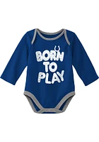Indianapolis Colts Baby Blue Born To Play LS 2PK One Piece