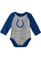 Indianapolis Colts Baby Blue Born To Play LS 2PK One Piece