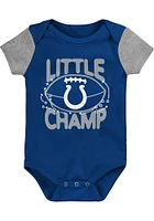 Indianapolis Colts Baby Blue Little Champ Set One Piece with Bib
