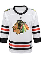 Chicago Blackhawks Youth White Replica Away Hockey Jersey