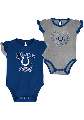 Indianapolis Colts Baby Blue Too Much Love 2PK Design Set One Piece