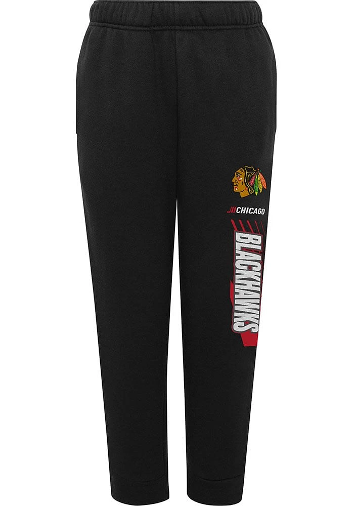 Chicago Blackhawks Youth Black Power Move Sweatpants