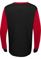 Chicago Blackhawks Boys Black Scoring Chance Long Sleeve Fashion T-Shirt