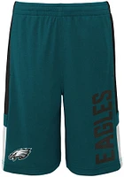 Philadelphia Eagles Youth Midnight Green Lateral Shorts