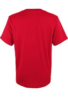 Kansas City Chiefs Youth Red Shadow Cast 2022 Conf Champs Short Sleeve T-Shirt