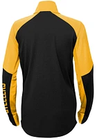 Pittsburgh Steelers Youth Black Audible Long Sleeve Quarter Zip Shirt