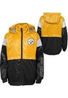 Pittsburgh Steelers Youth Black Goal Line Stance Light Weight Jacket
