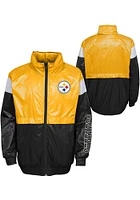 Pittsburgh Steelers Youth Black Goal Line Stance Light Weight Jacket
