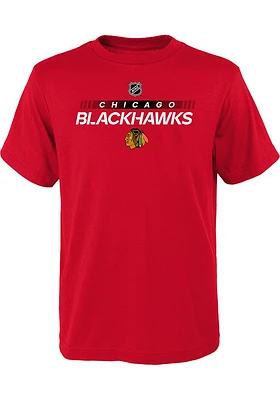 Chicago Blackhawks Youth Apro Prime Short Sleeve T-Shirt