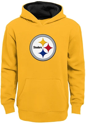 Pittsburgh Steelers Youth Gold Prime Long Sleeve Hoodie