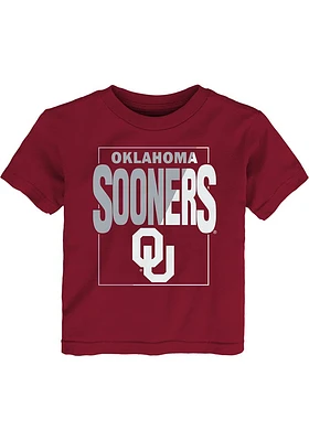 Oklahoma Sooners Toddler Cardinal Coin Toss Short Sleeve T-Shirt